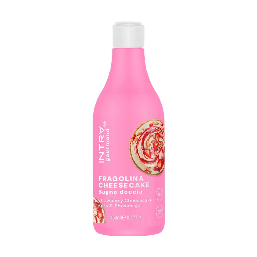 

Гель-крем для душу та ванни Intra Strawberry Cheesecake Bath & Shower Gel з ферментованим вівсом, 450 мл