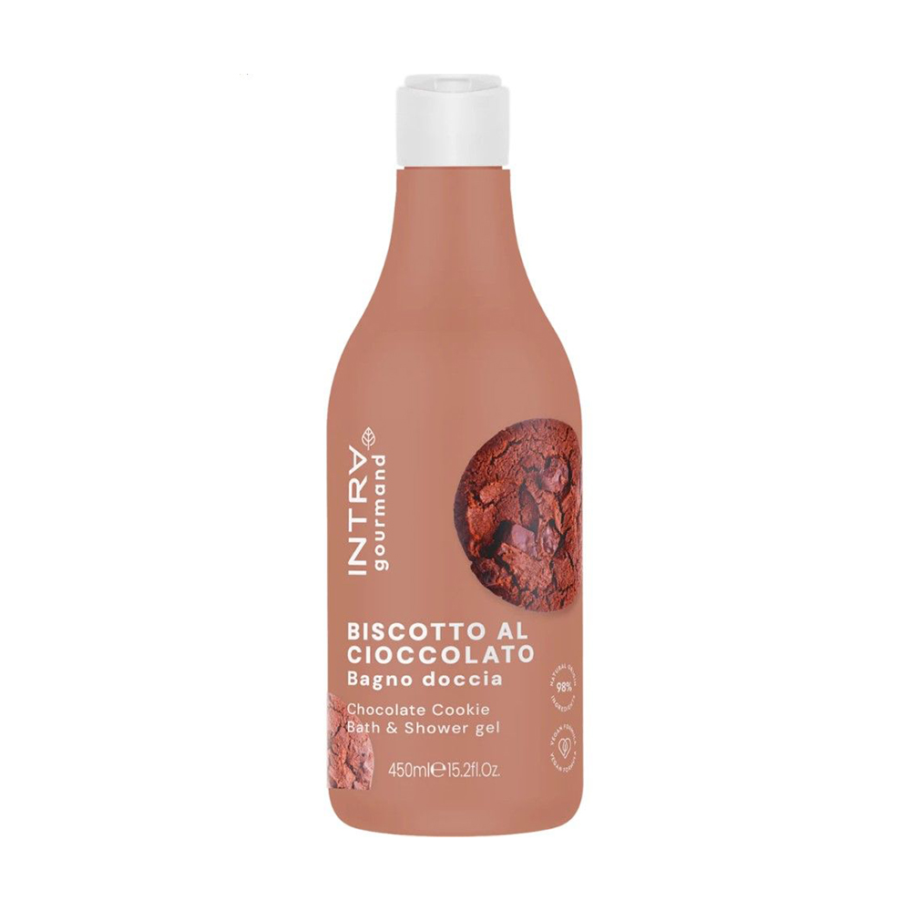 

Гель-крем для душу та ванни Intra Chocolate Cookie Bath & Shower Gel з ферментованим вівсом, 450 мл