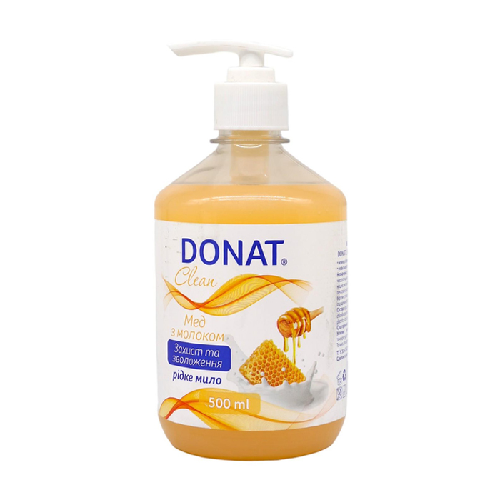 

Рідке мило Donat Clean Мед з молоком, 500 мл