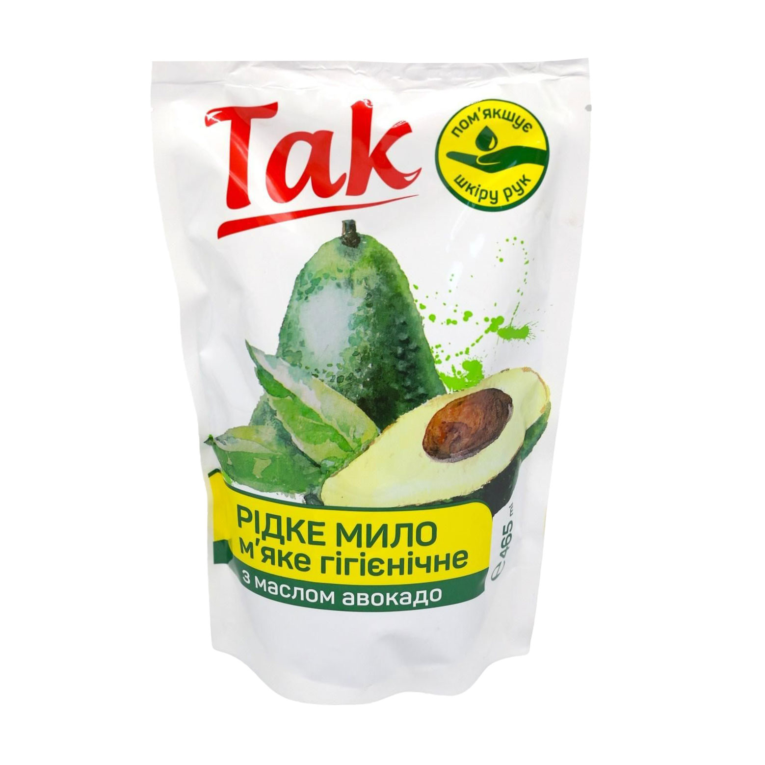 

Рідке мило для рук Tak з маслом авокадо, 465 мл (запаска)