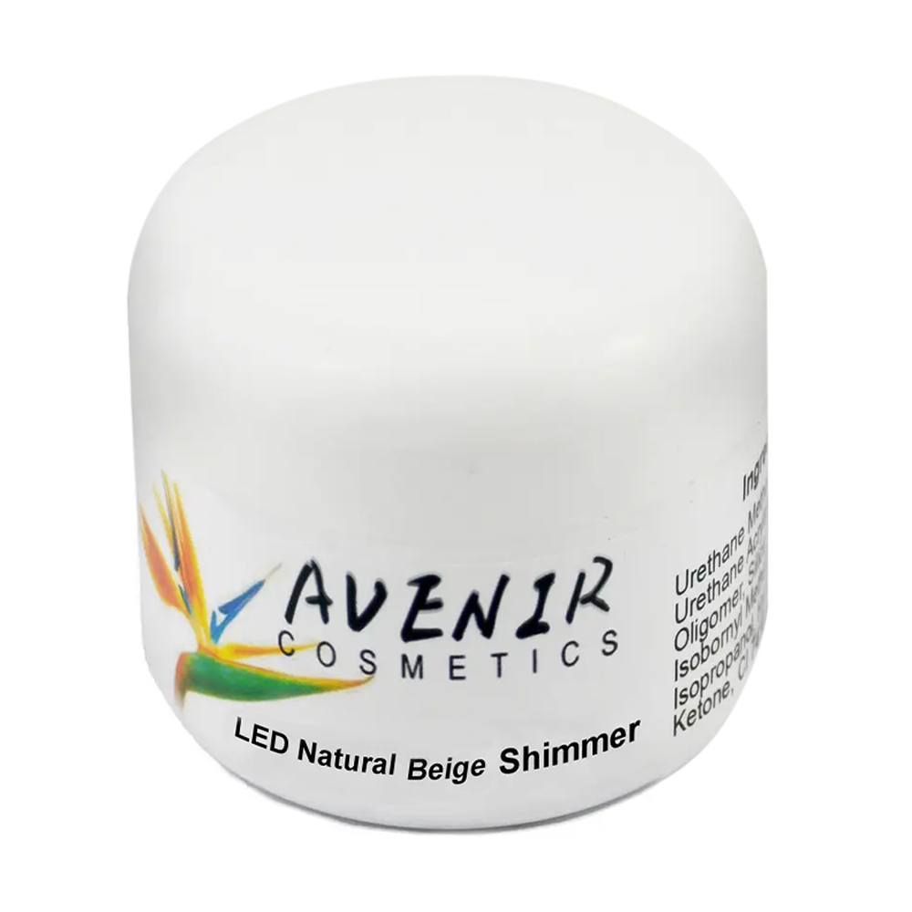 

Гель для нарощування нігтів Avenir Cosmetics LED Natural Beige Shimmer, 15 мл