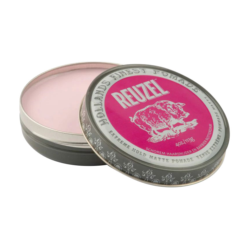 

Чоловіча матова помада для волосся Reuzel Pink Extreme Hold Matte Pomade, 113 г