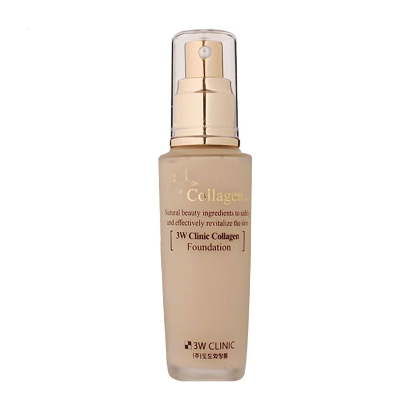 

Уцінка! Тональна основа для обличчя 3W Clinic Collagen Foundation 23 Natural Beige, 50 мл