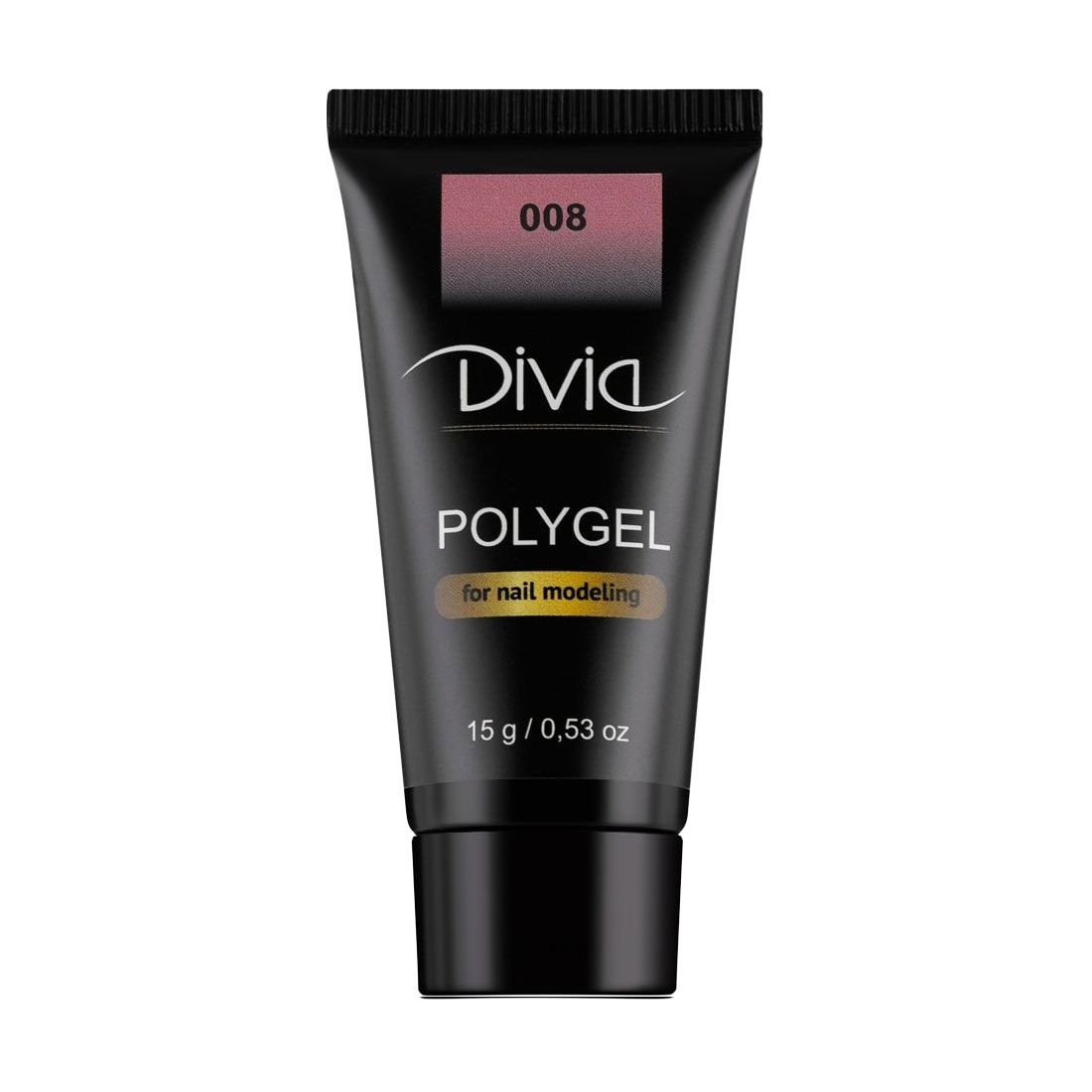 

Уцінка! Полігель для нарощування нігтів Divia Polygel 008, 15 г
