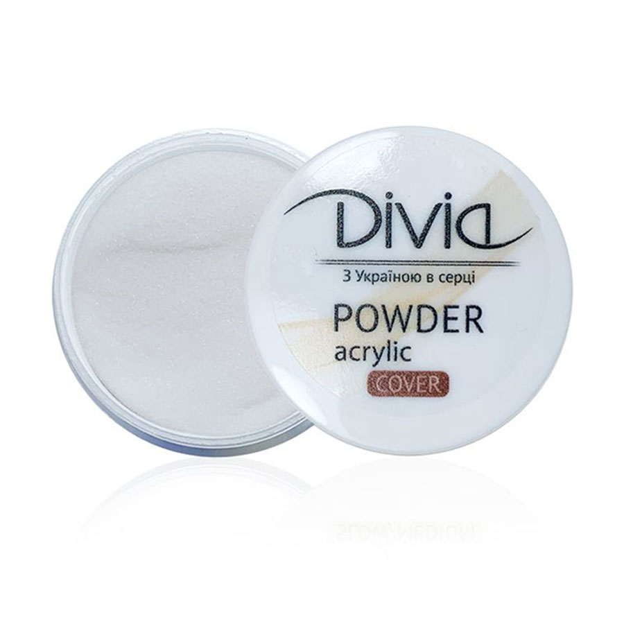 

Акрилова пудра для нігтів Divia Acrylic Powder Cover Камуфлювальна, AC03 Porcelain Shimmer, 8 г