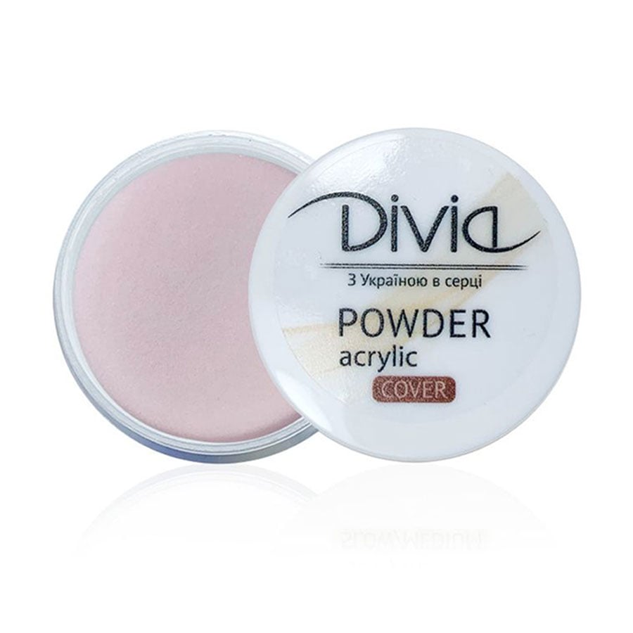 

Акрилова пудра для нігтів Divia Acrylic Powder Cover Камуфлювальна, AC06 Ballet Slipper Shimmer, 8 г