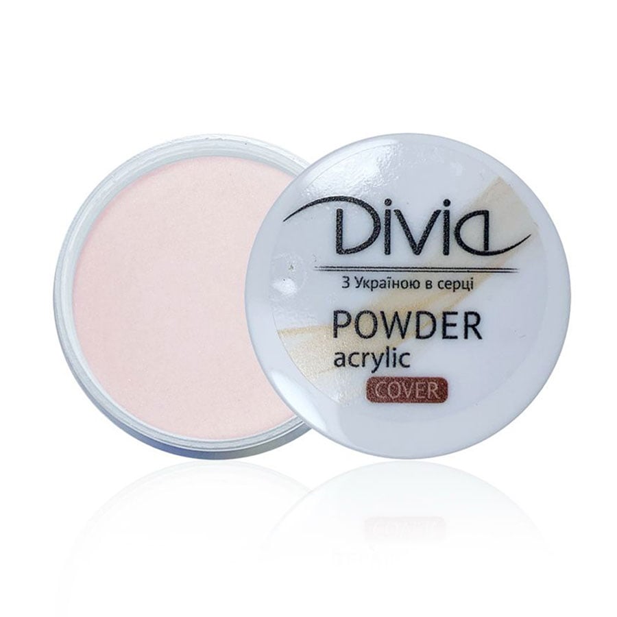 

Акрилова пудра для нігтів Divia Acrylic Powder Cover Камуфлювальна, AC21 Pink, 32 г