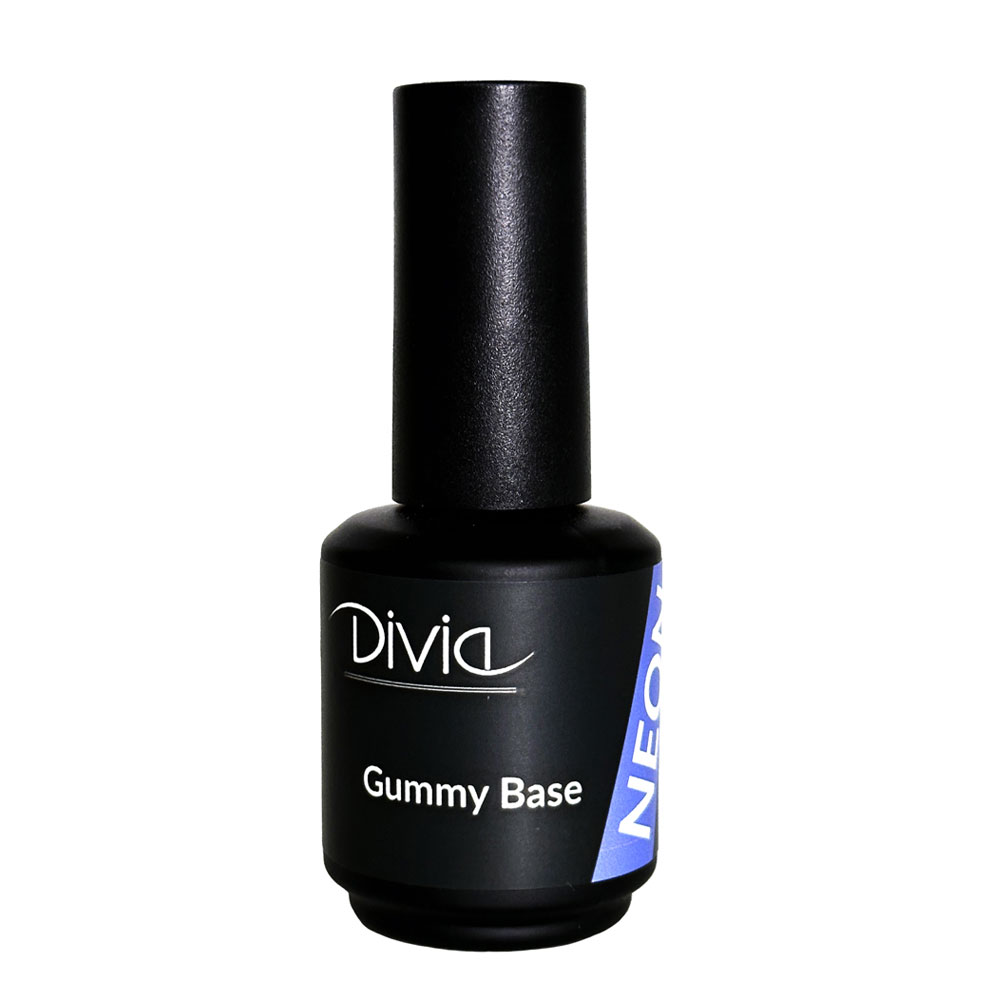 

Кольорова база для гель-лаку Divia Gummy Base Neon GBN16 Sparkling Orange, 15 мл