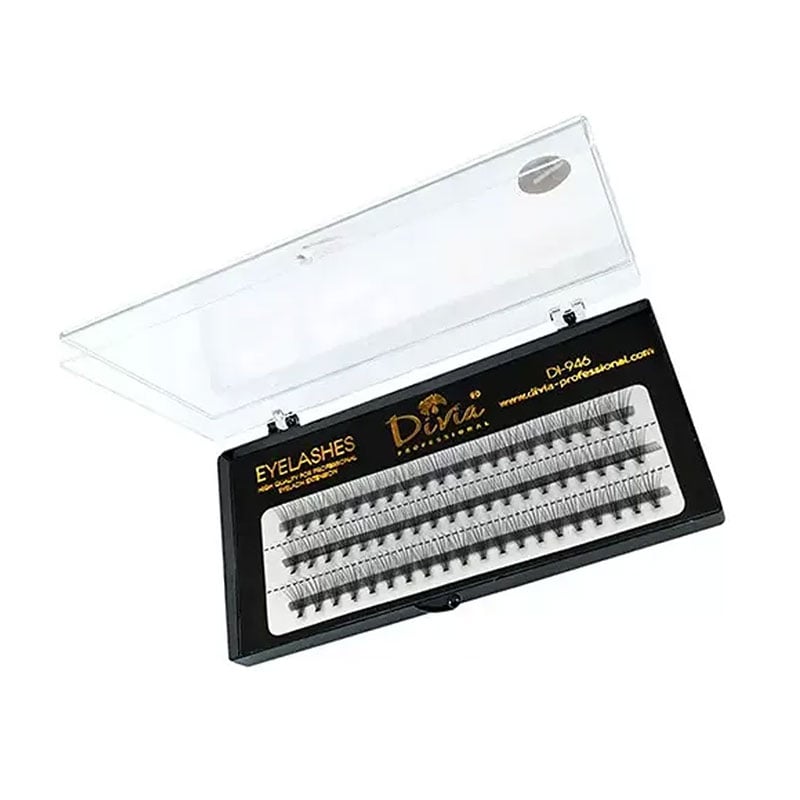 

Вії пучкові Divia Eyelashes в касеті, 13 мм, 10 шт (Di946)