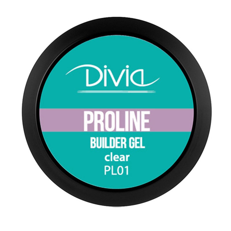

Гель для нарощування нігтів Divia ProLine Builder Gel PL01 Clear, 5 г