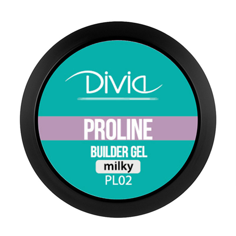 

Гель для нарощування нігтів Divia ProLine Builder Gel PL02 Milky, 5 г