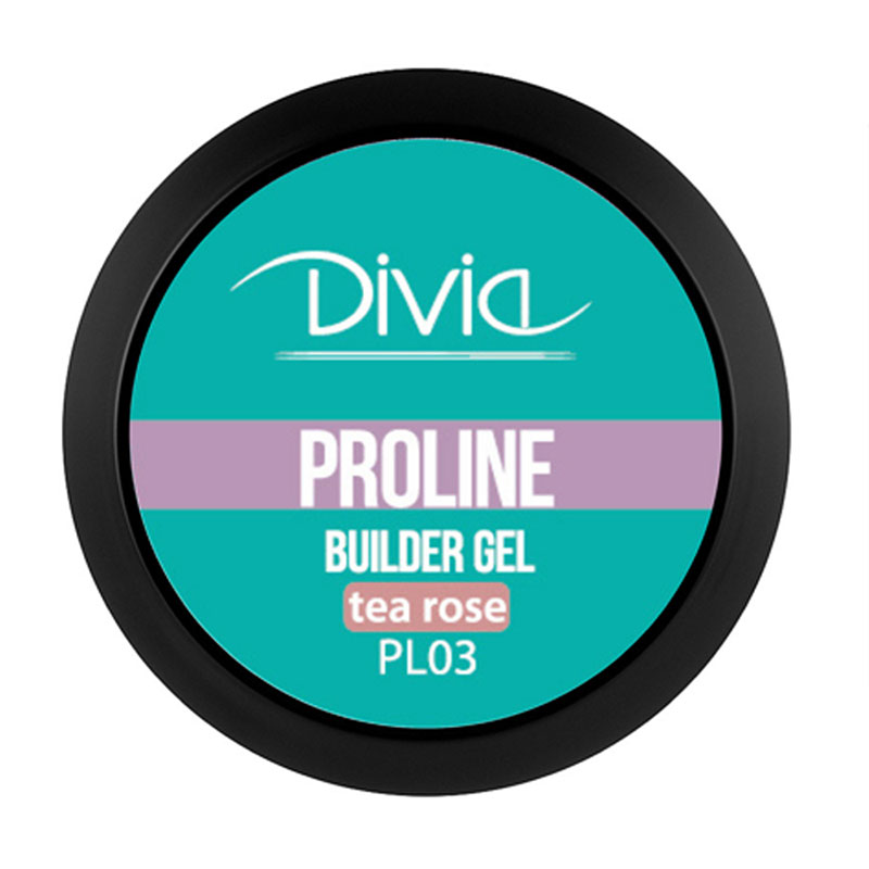 

Гель для нарощування нігтів Divia ProLine Builder Gel PL03 Tea Rose, 5 г