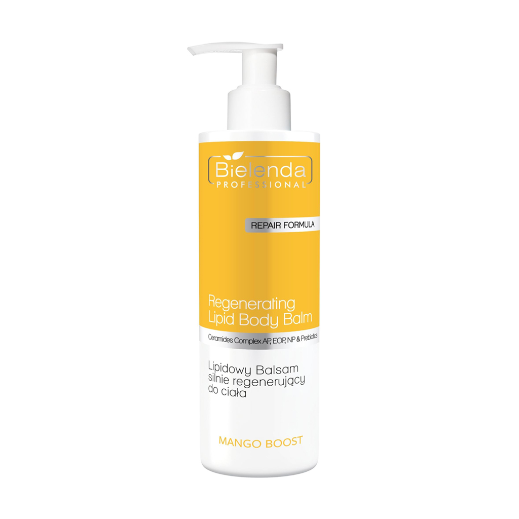 

Регенерувальний бальзам для тіла Bielenda Professional Mango Boost Regenerating Lipid Body Balm, 500 мл