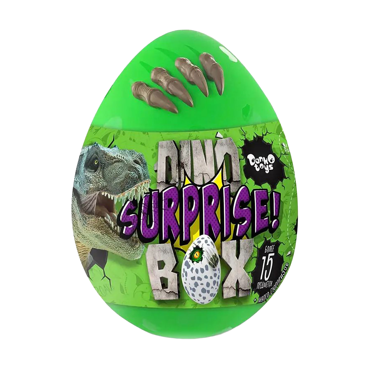 

Дитячий набір для креативної творчості Danko Toys Dino Surprise Box від 5 років, 20*20*29 см (DSB-01-01U)