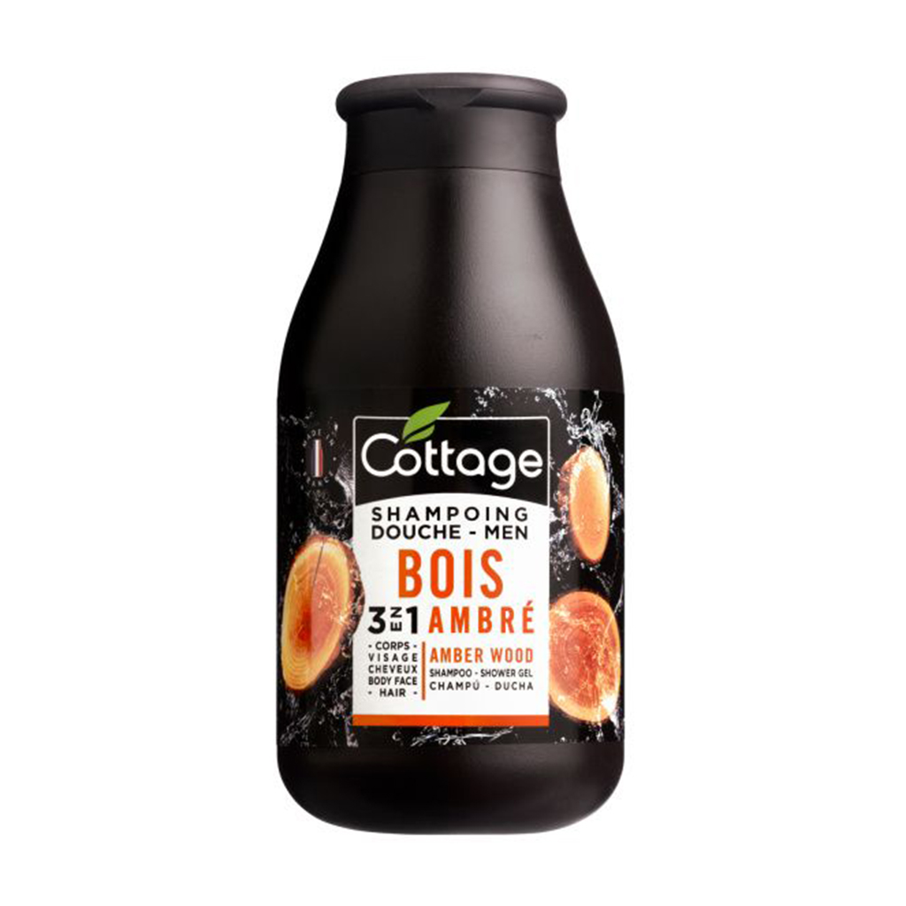 

Чоловічий гель-шампунь для душу 3 в 1 Cottage Men Shampoo-Shower Gel, Amber Wood, 250 мл