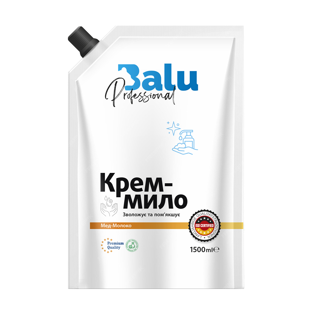 

Крем-мило BALU Professional Мед-Молоко, 1.5 л