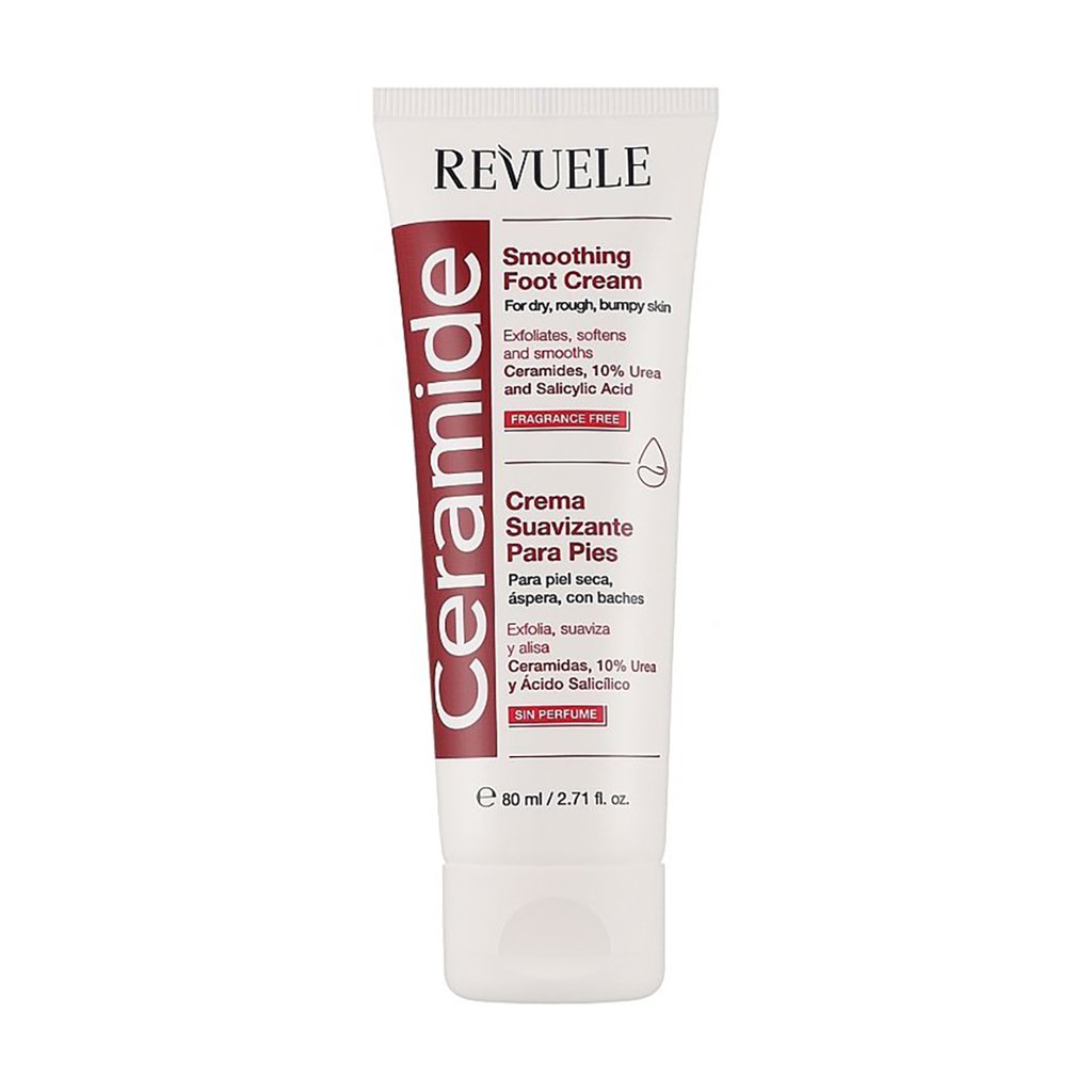 

Крем для ніг Revuele Ceramide Smoothing Foot Cream Пом'якшувальний, з церамідами, 80 мл