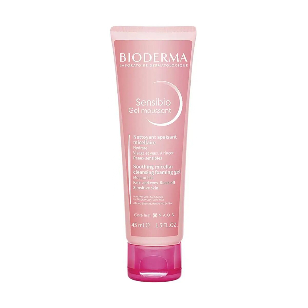 

Очищувальний гель-мус для вмивання чутливої шкіри обличчя Bioderma Sensibio Gel Moussant, 45 мл