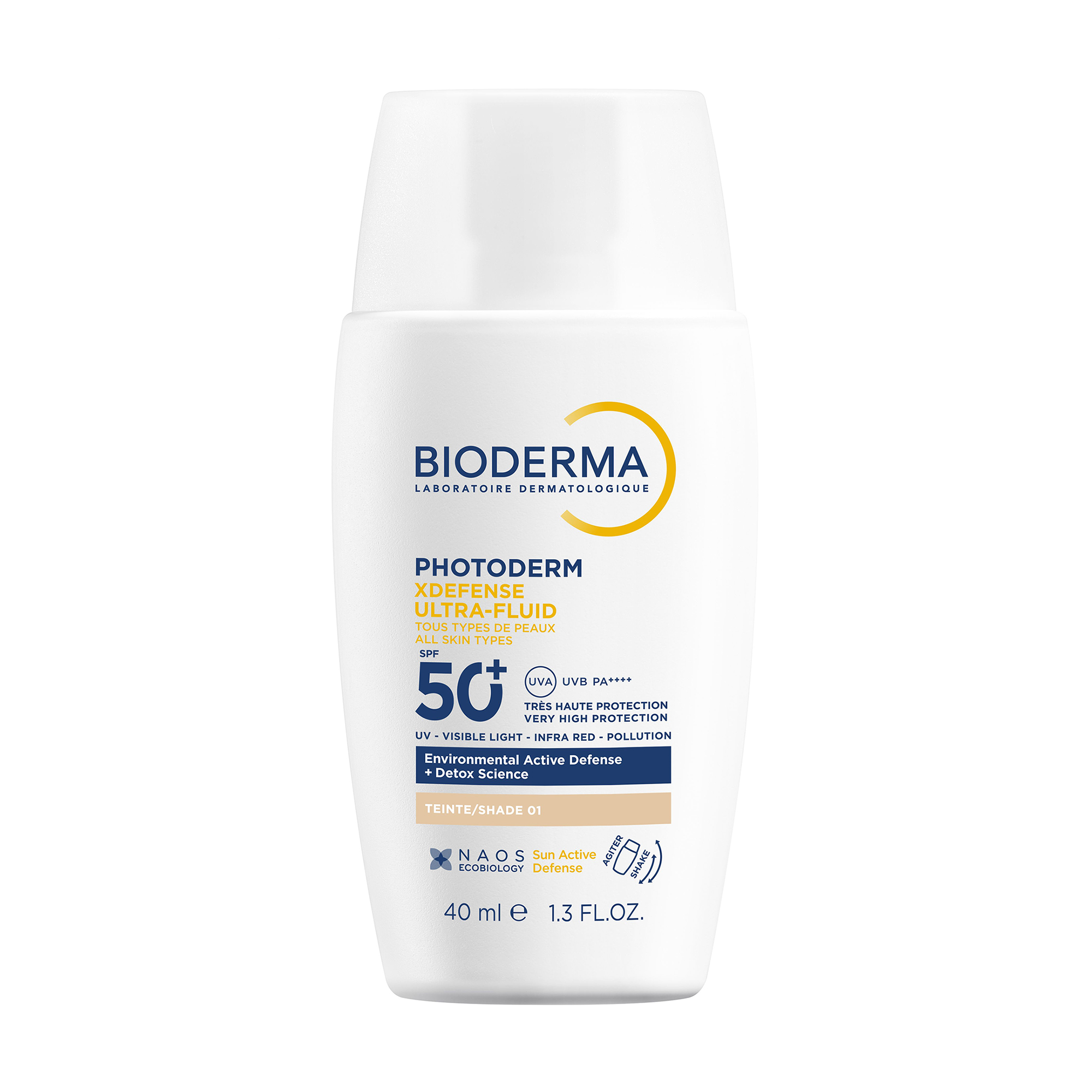 

Сонцезахисний флюїд для обличчя Bioderma Photoderm XDefense Ultra-Fluid SPF 50+ 01, 40 мл