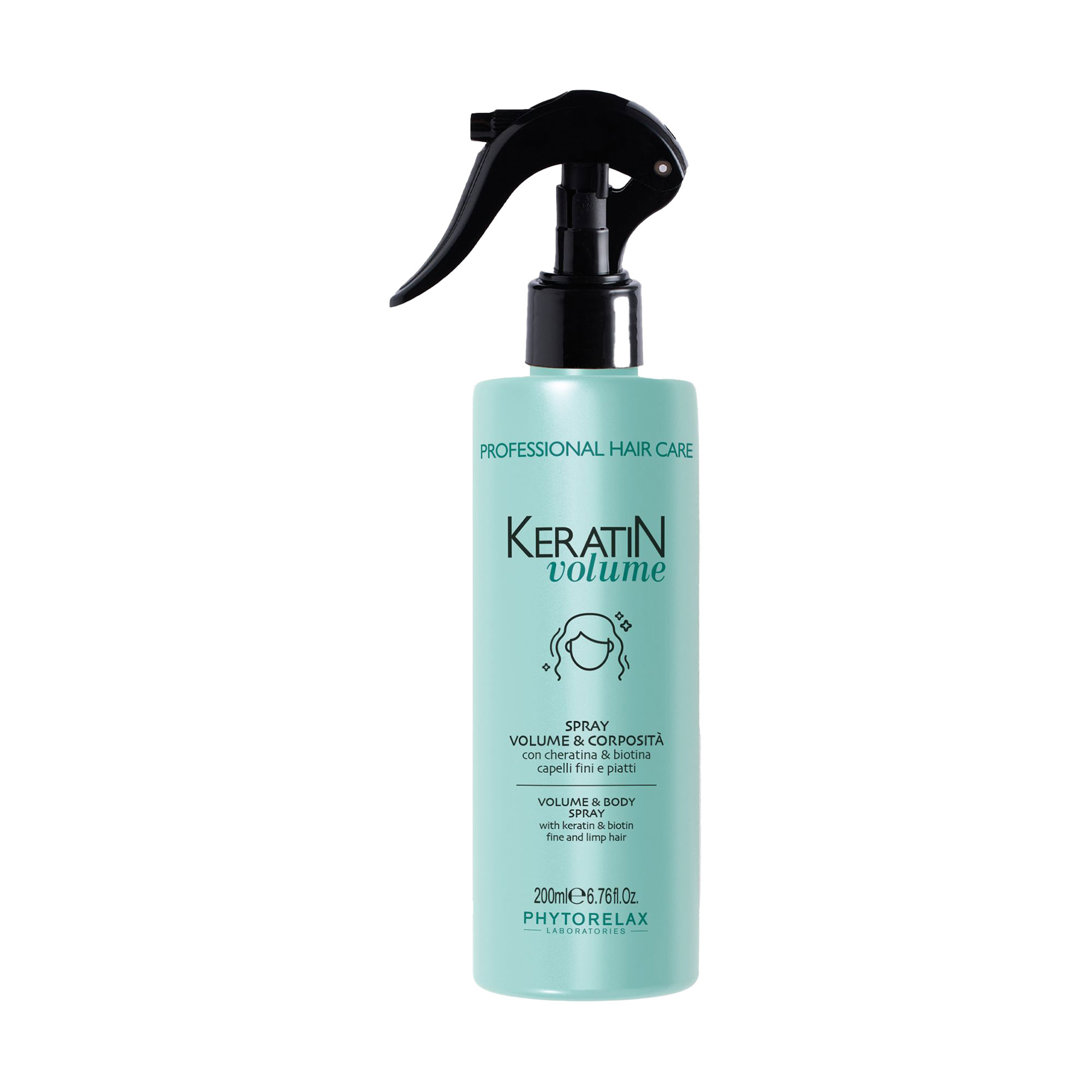 

Спрей Phytorelax Laboratories Keratin Volume Volume & Body Spray для об'єму та щільності волосся, 200 мл