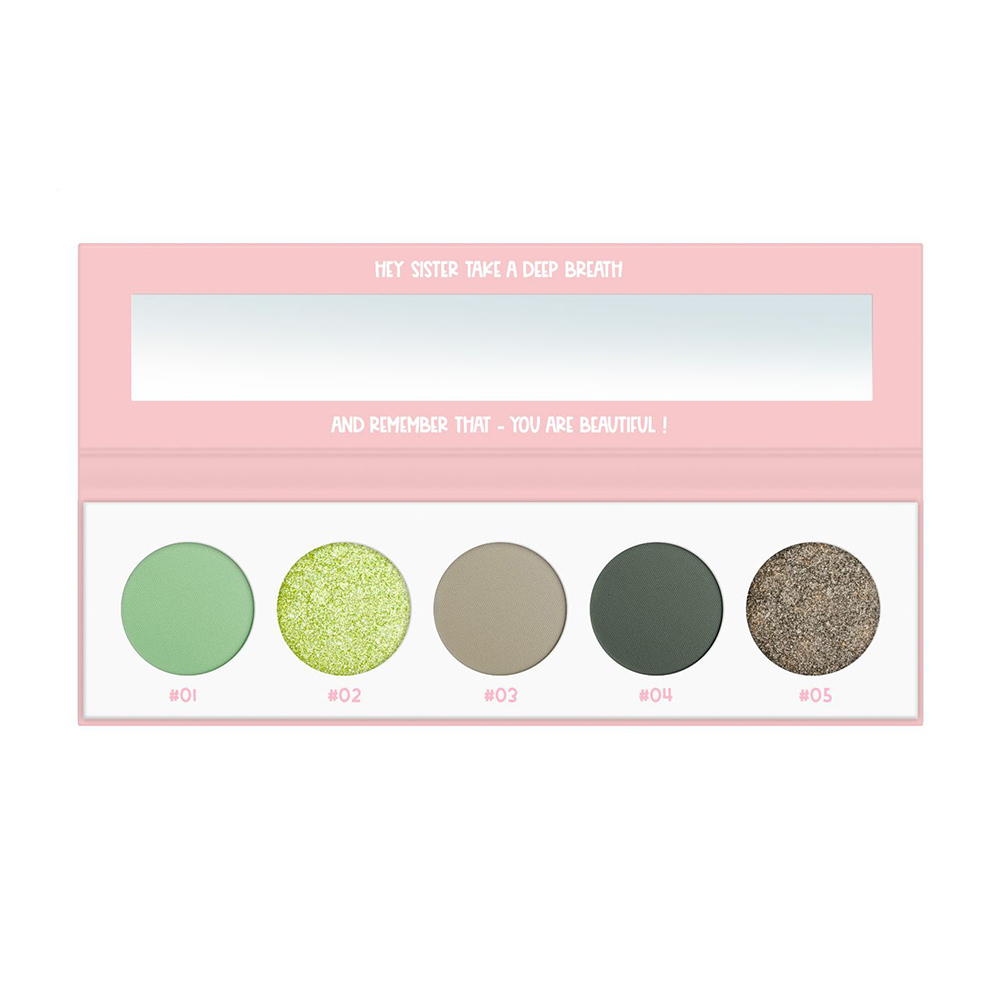 

Палетка тіней для повік Miyo Five Points Palette 36 Pistachio Gelato, 6.5 г