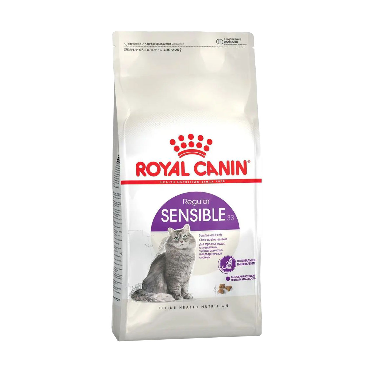 

Сухий корм для дорослих котів з чутливою травною системою Royal Canin Sensible, 10 кг (2521100)