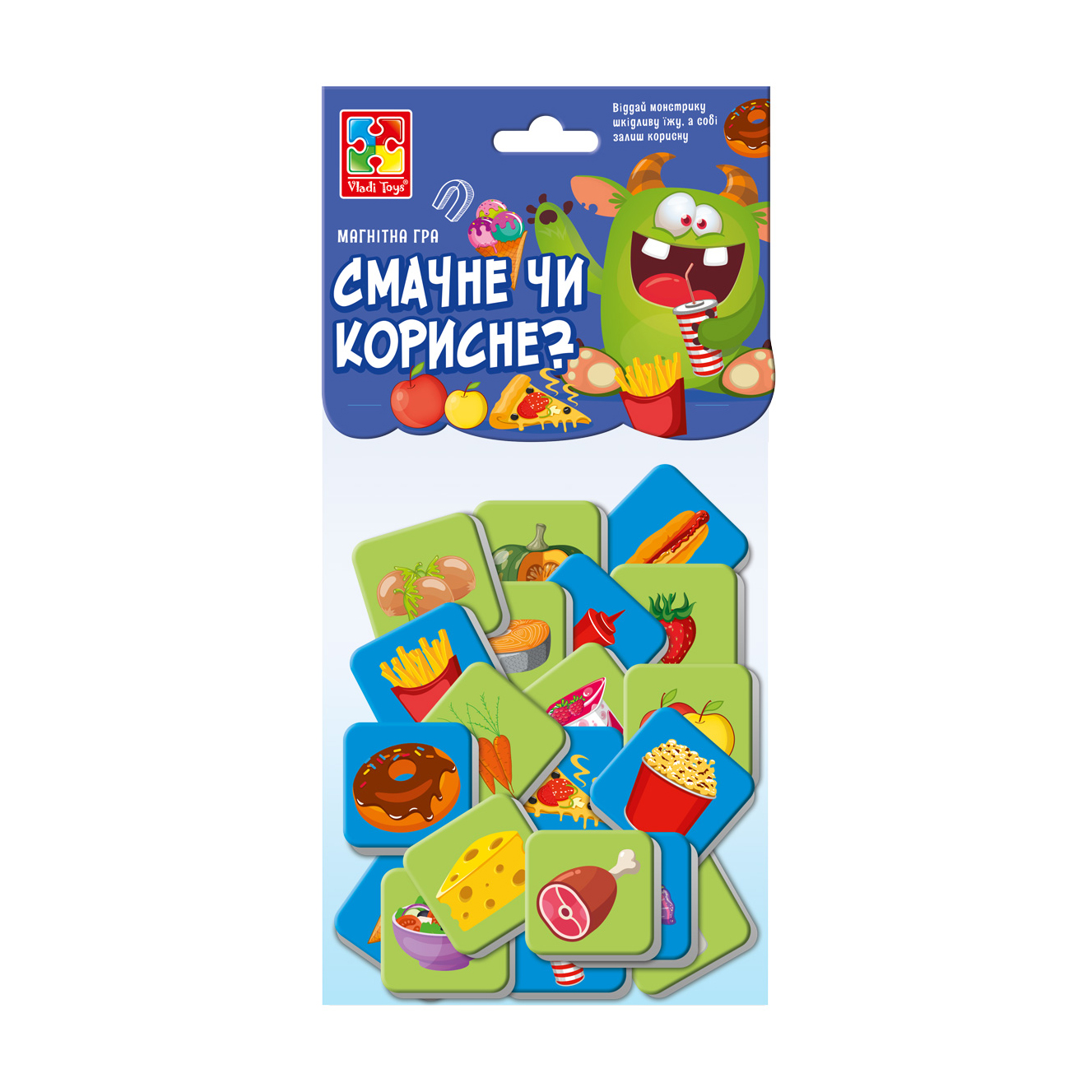 

Розвивальна гра Vladi Toys Смачне чи корисне, від 3 років, 24 елементи (VT5900-06)