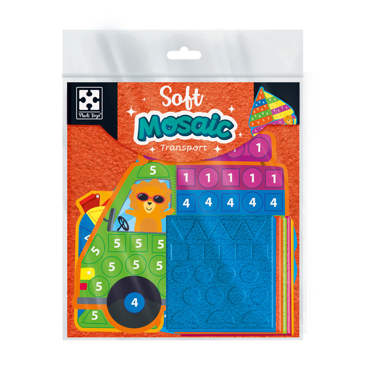 

Набір для творчості Vladi Toys Транспорт, 8 деталей, від 3 років (VT4511-19)