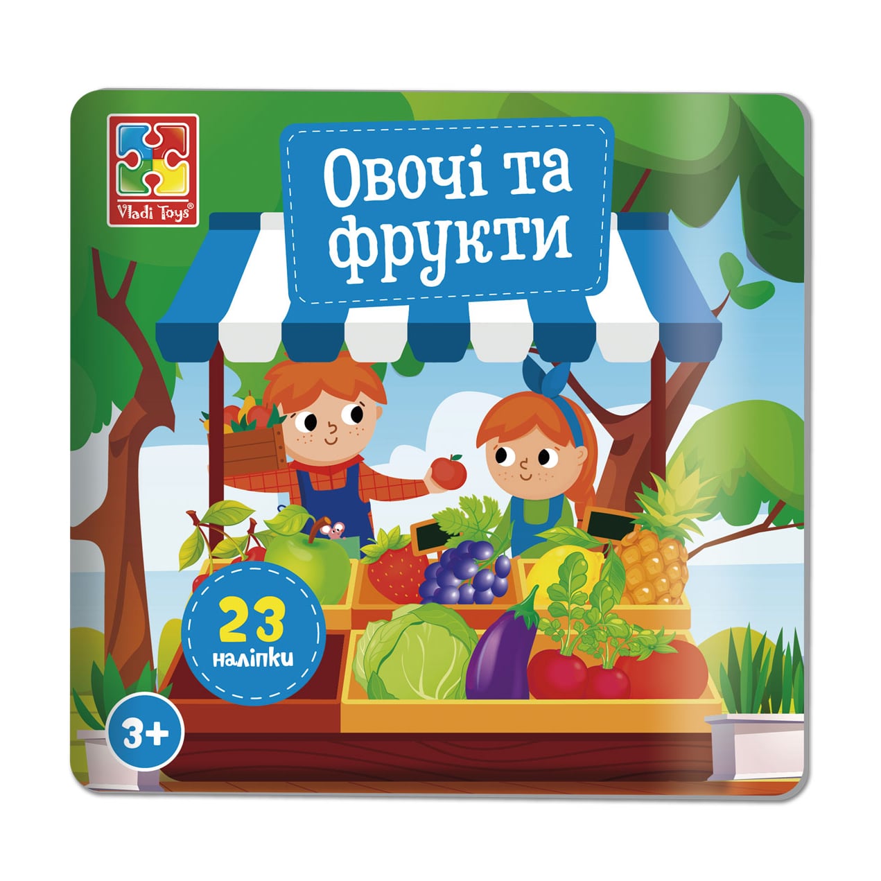

Набір для творчості Vladi Toys Овочі та фрукти, з наліпками, 23 шт, від 3 років (VT4206-50)