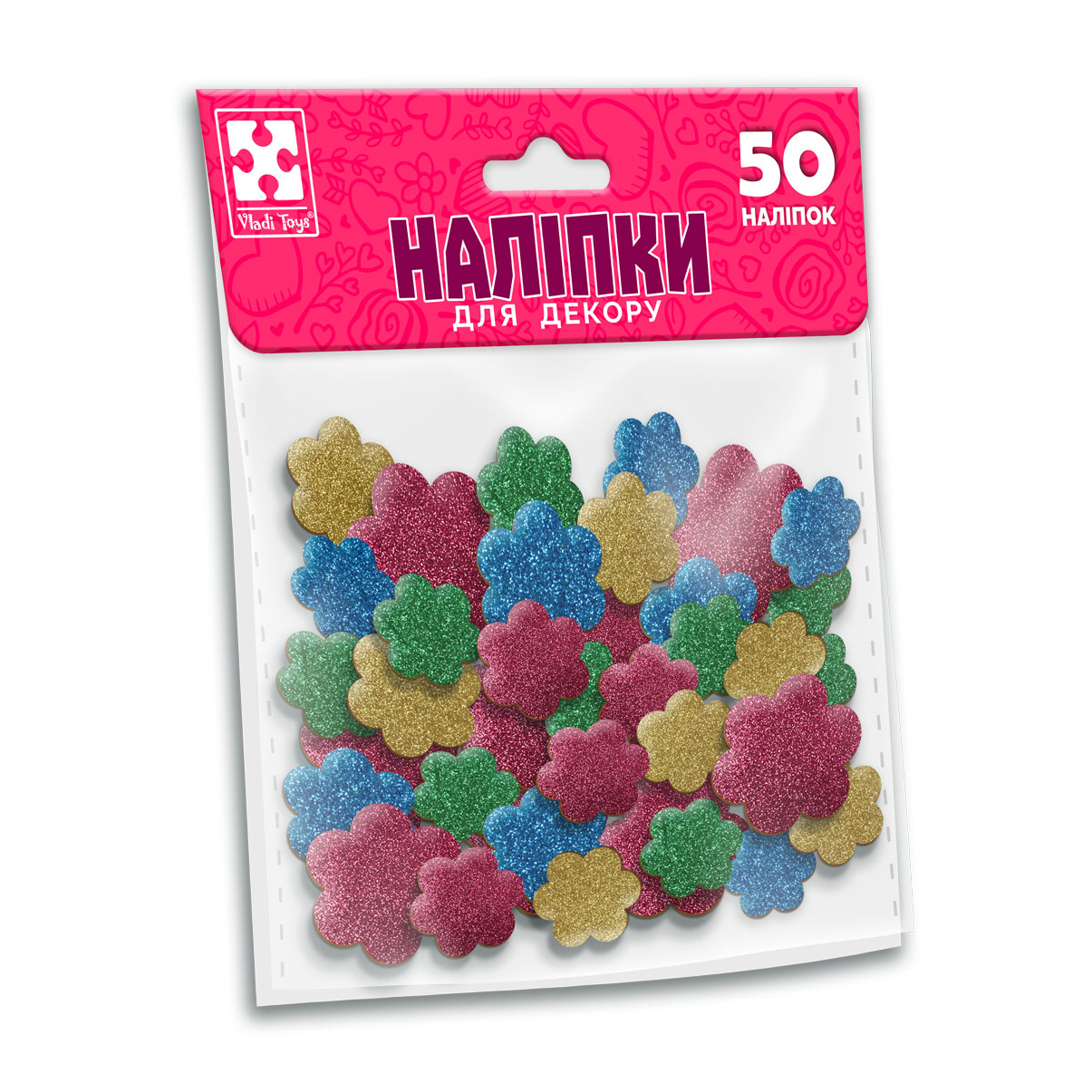 

Набір для творчості Vladi Toys М'які наліпки Квітка, 50 шт, від 5 років (VT4206-54)