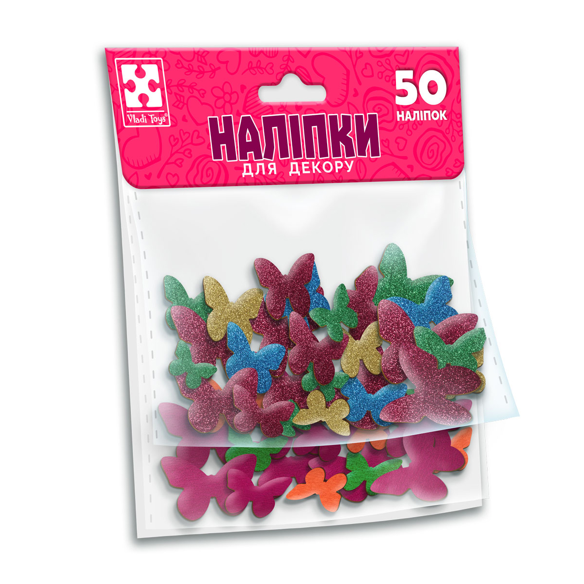 

Набір для творчості Vladi Toys М'які наліпки Метелики, 50 шт, від 5 років (VT4206-56)