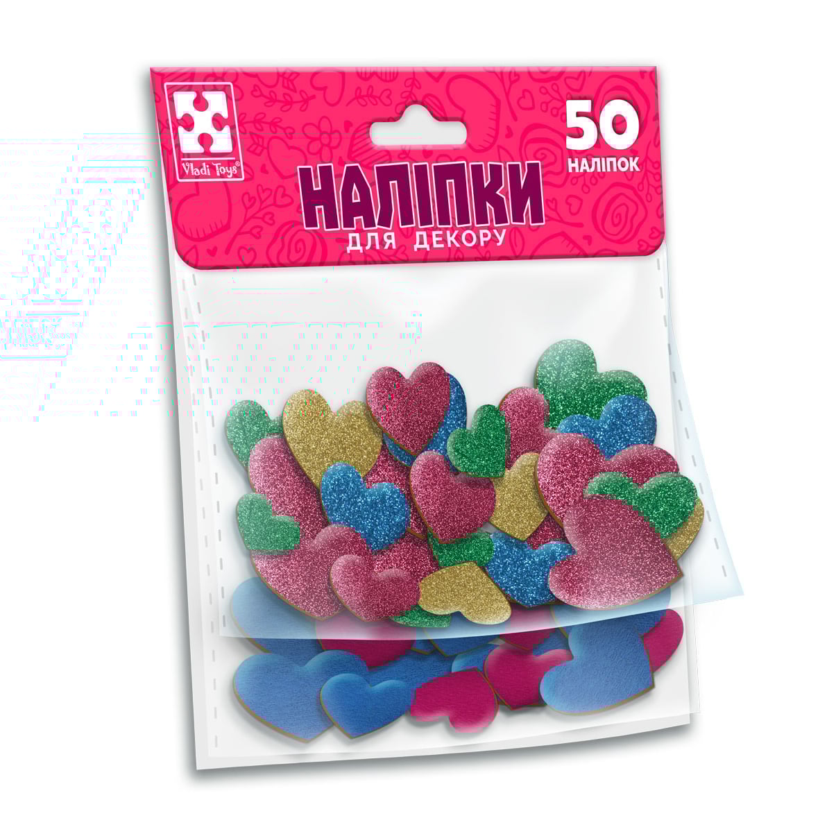 

Набір для творчості Vladi Toys М'які наліпки Серце, 50 шт, від 5 років (VT4206-53)
