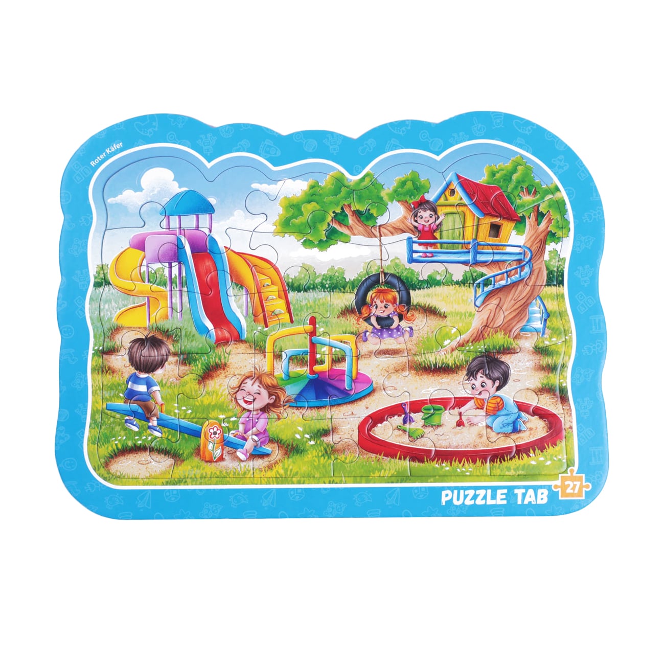 

Уцінка! Розвивальна гра Roter Kafer Пазли-вкладинки Дитячий майданчик, 27 елементів, від 3 років (RK7020-04)