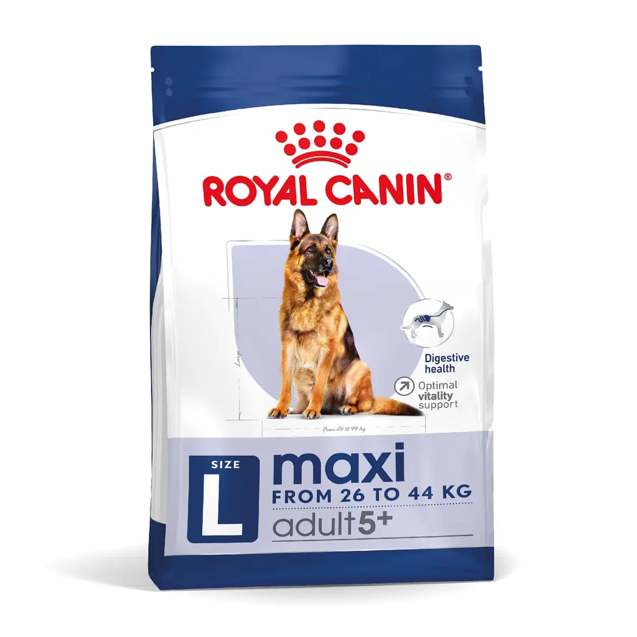 

Сухий корм для дорослих собак великих порід Royal Canin Maxi Adult 5+, 15 кг (30081500)