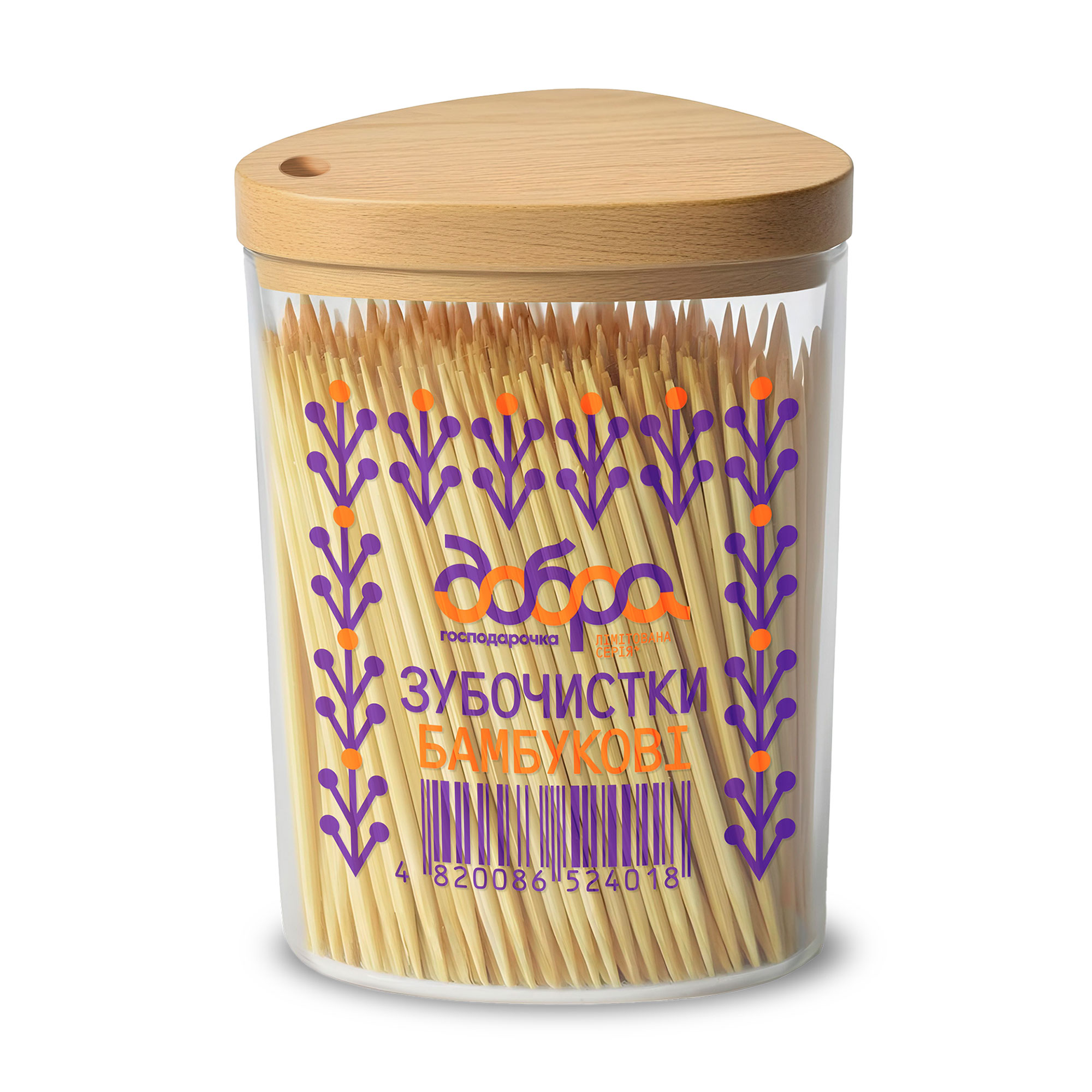 

Зубочистки бамбукові Добра Господарочка Вибійка, 350 шт