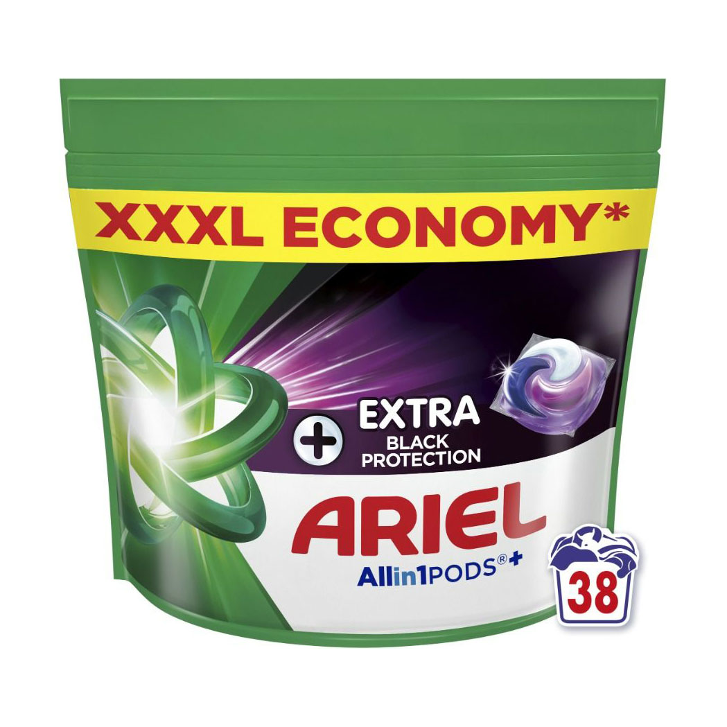 

Капсули для прання ARIEL Все в 1 Pods + Revita Black, 38 циклів прання, 38 шт