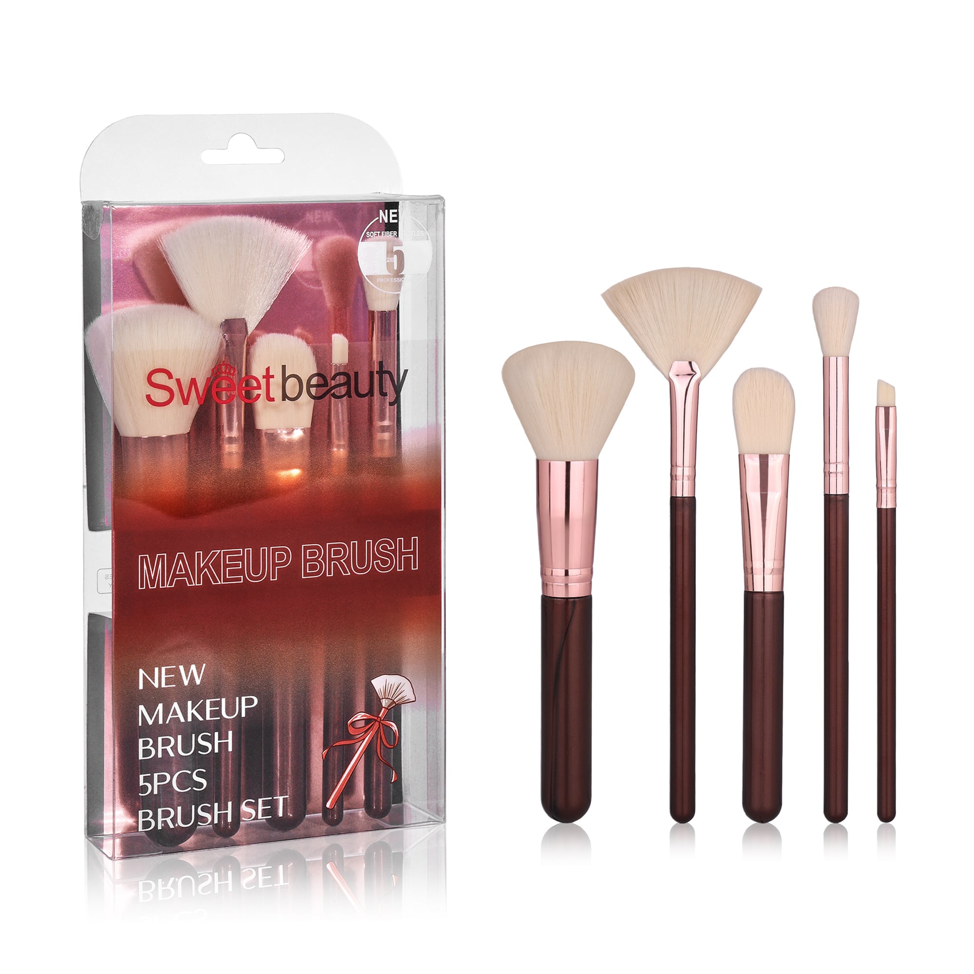 

Уцінка! Набір пензлів для макіяжу, 5 шт