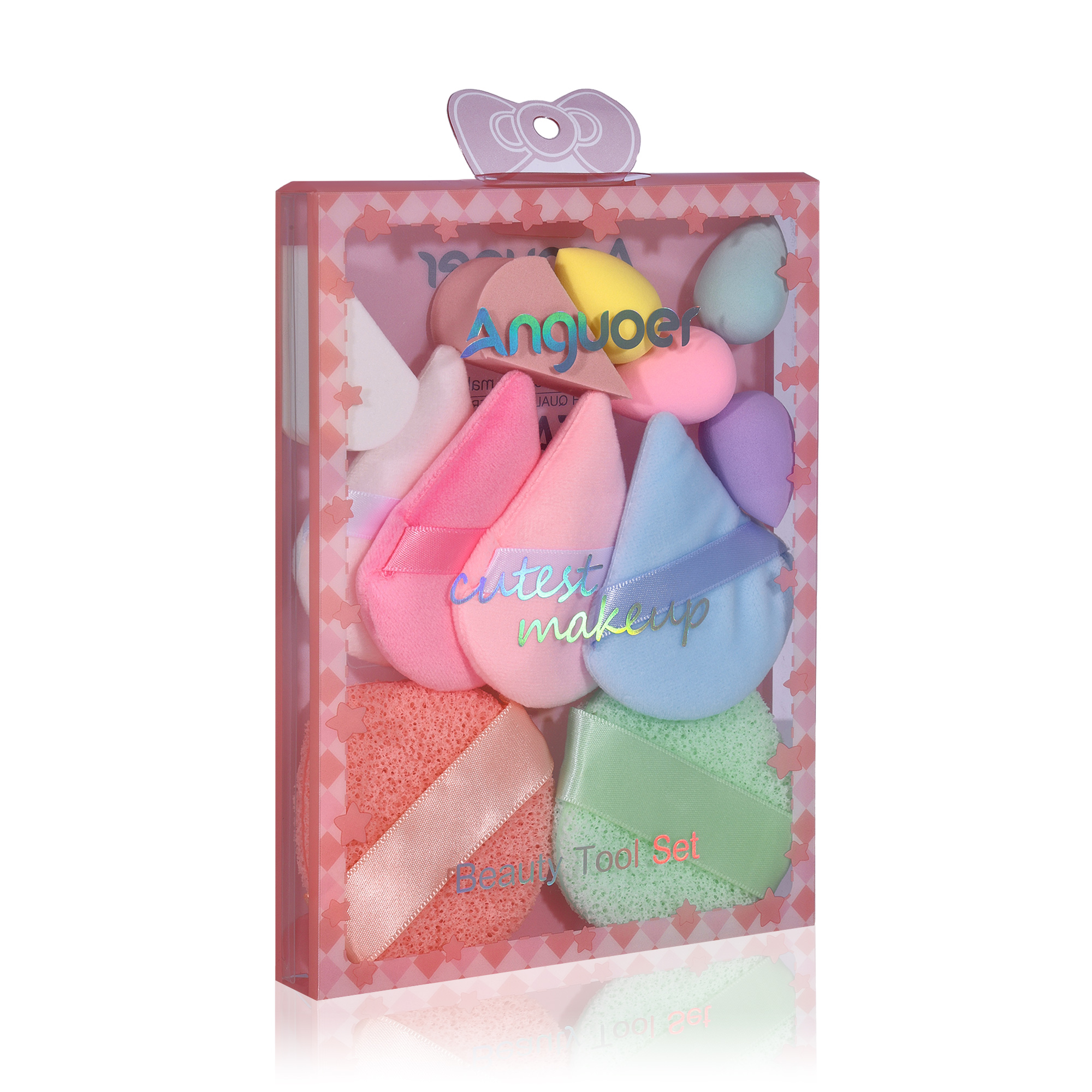 

Подарунковий набір (спонжі для вмивання, 2 шт + спонжи для макіяжу, 10 шт)