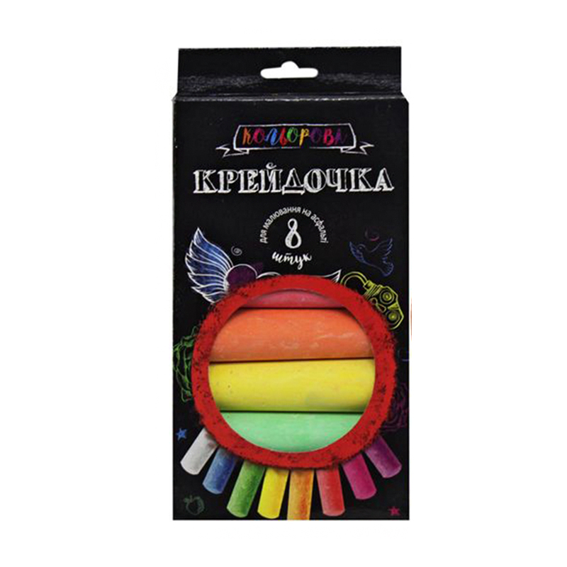 

Уцінка! Крейда для малювання на асфальті Danko Toys велика, від 3 років, 8 шт (KRD-02-02U)