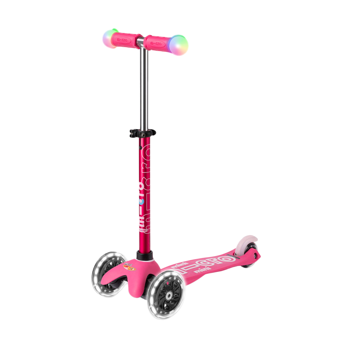

Дитячий самокат Micro Maxi Deluxe Magic LED триколісний, рожевий, від 2 років (MMD130)