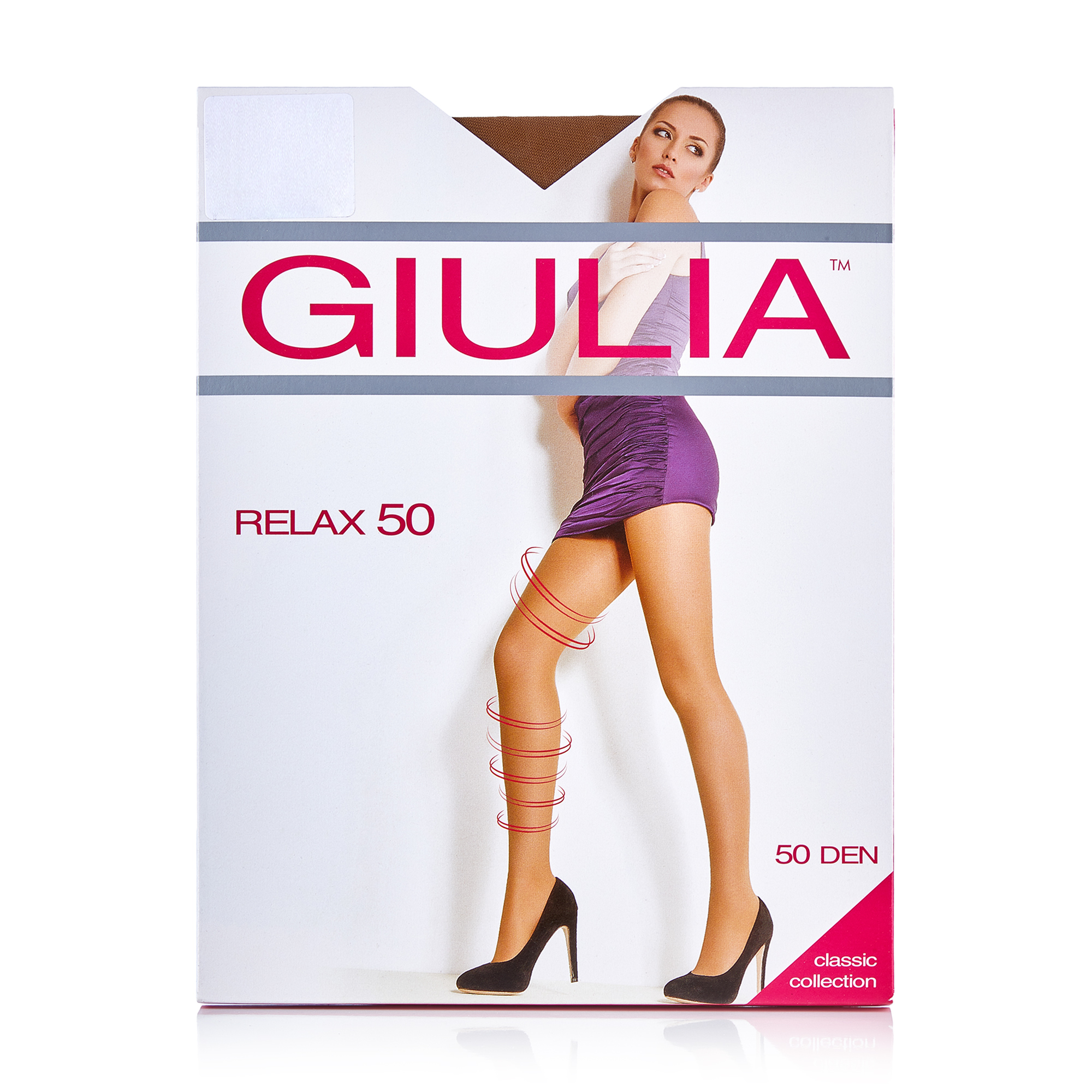 

Колготки жіночі Giulia Relax підтримуючі, з шортиками, 50 DEN, Diano, розмір 4