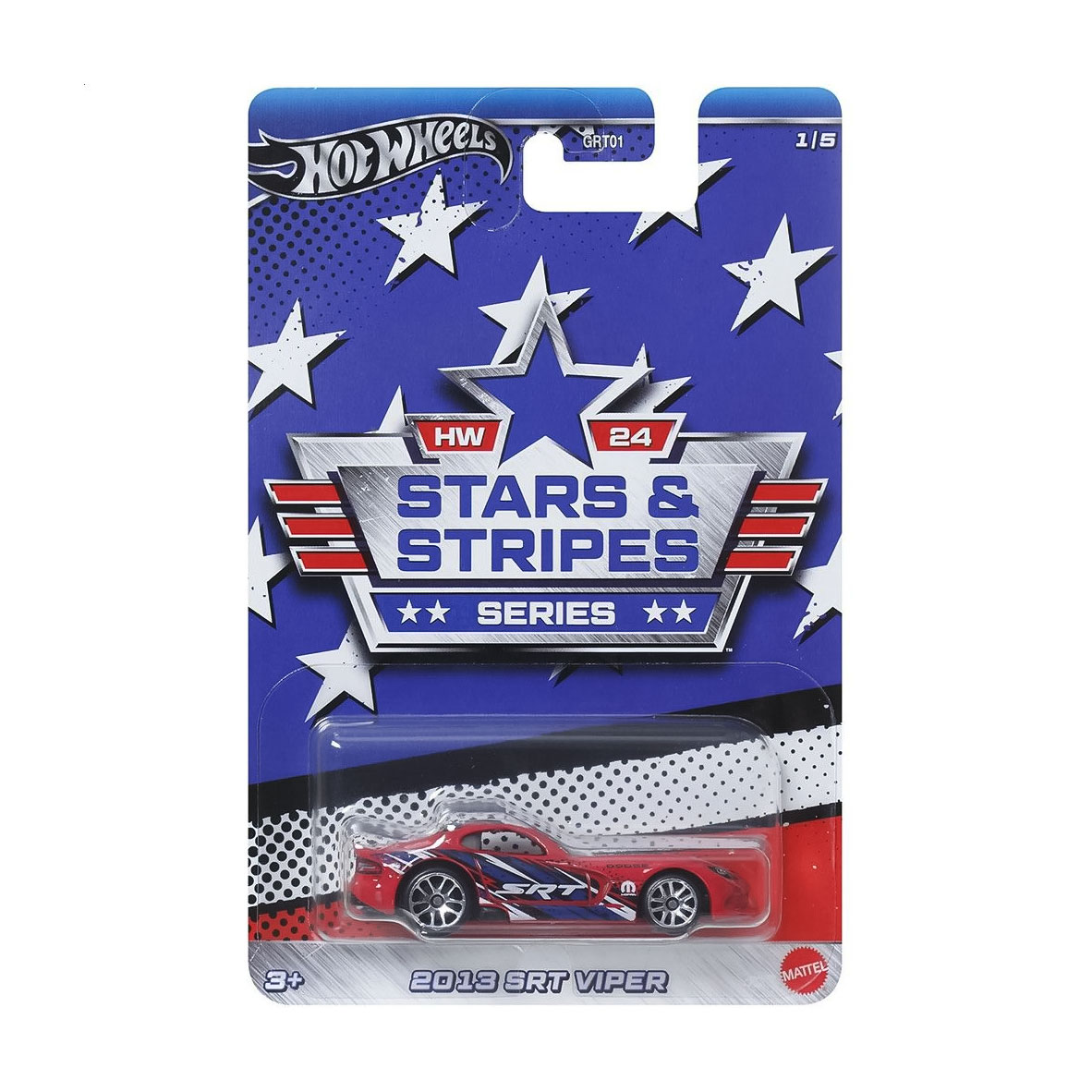 

Автомодель Hot Wheels Свято швидкості 2013 SRT Viper червона, від 3 років (GRT01)