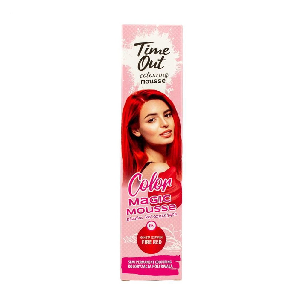 

Відтінковий мус для волосся Time Out Color Magic Mousse 05 Fire Red, 75 мл