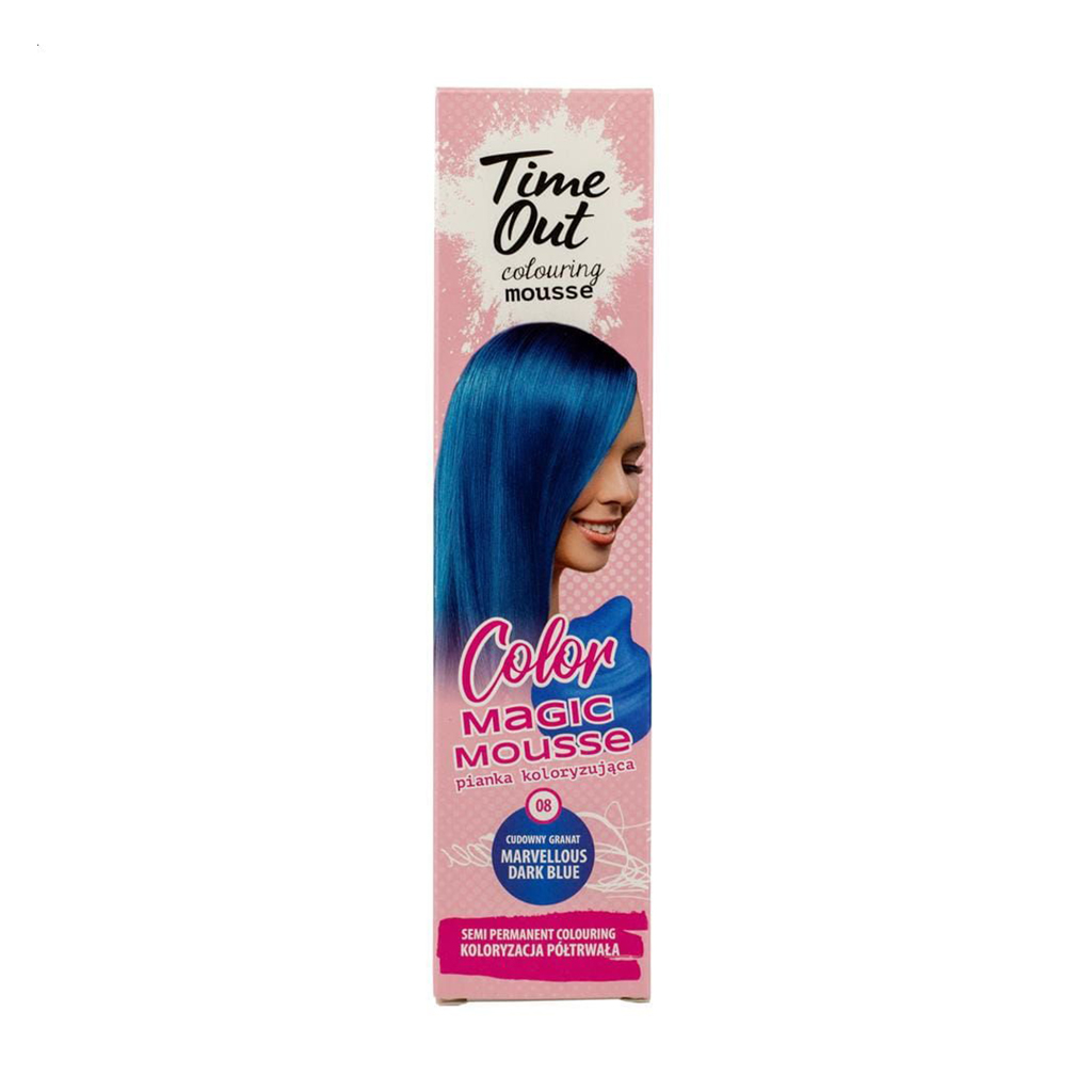 

Відтінковий мус для волосся Time Out Color Magic Mousse 08 Marvellous Dark, 75 мл