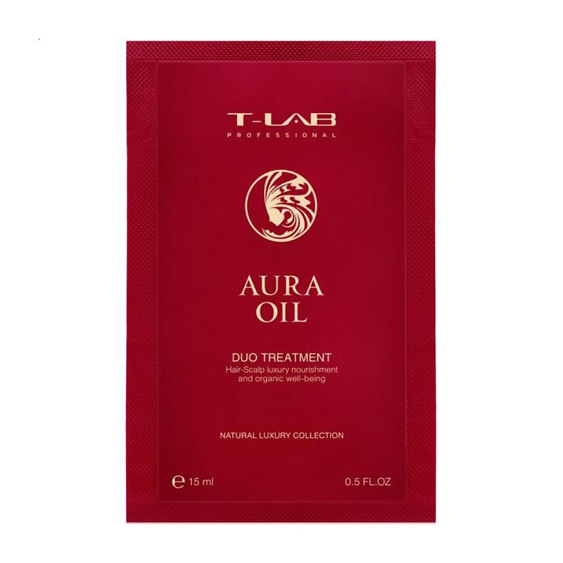 

Відновлювальний кондиціонер T-LAB Professional Aura Oil Duo Treatment для сухого та пошкодженого волосся, 15 мл