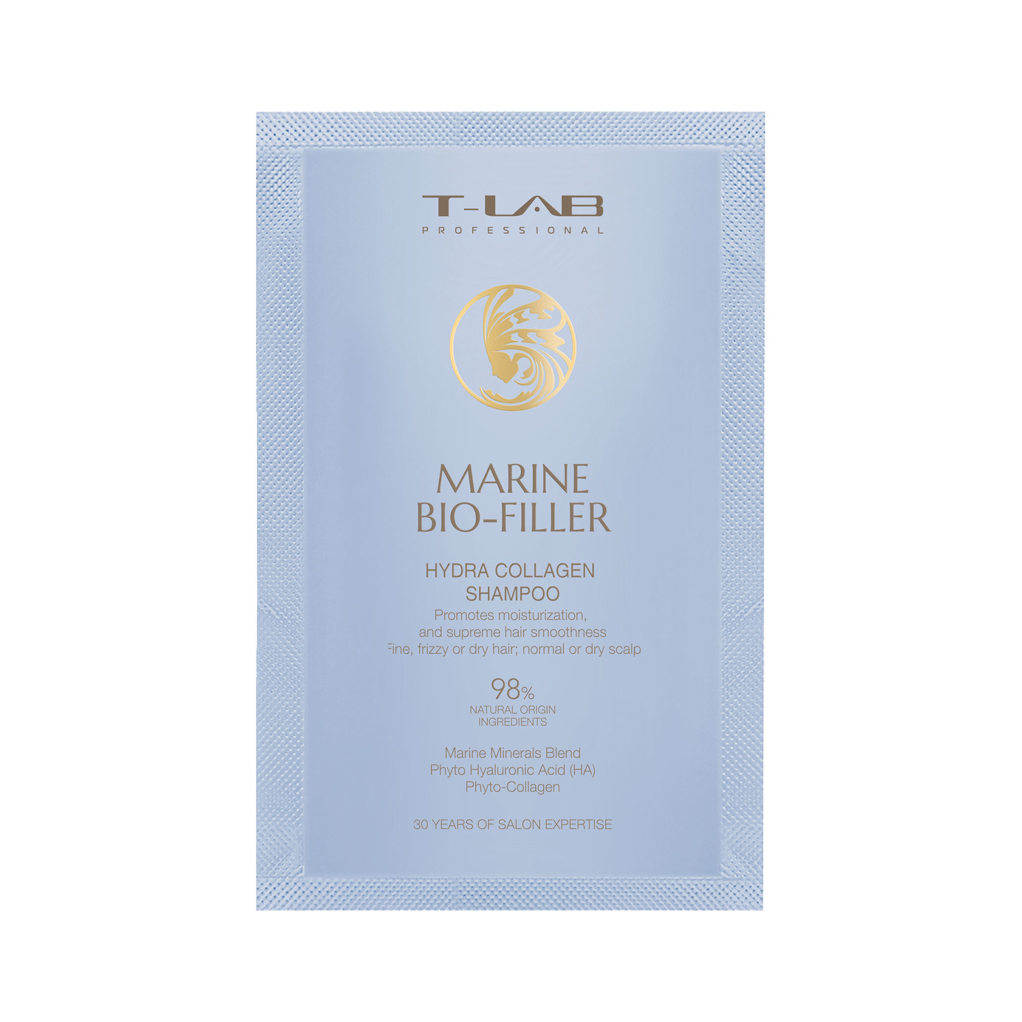 

Шампунь для волосся T-LAB Professional Marine Bio-filler Hydra Collagen Shampoo, 15 мл