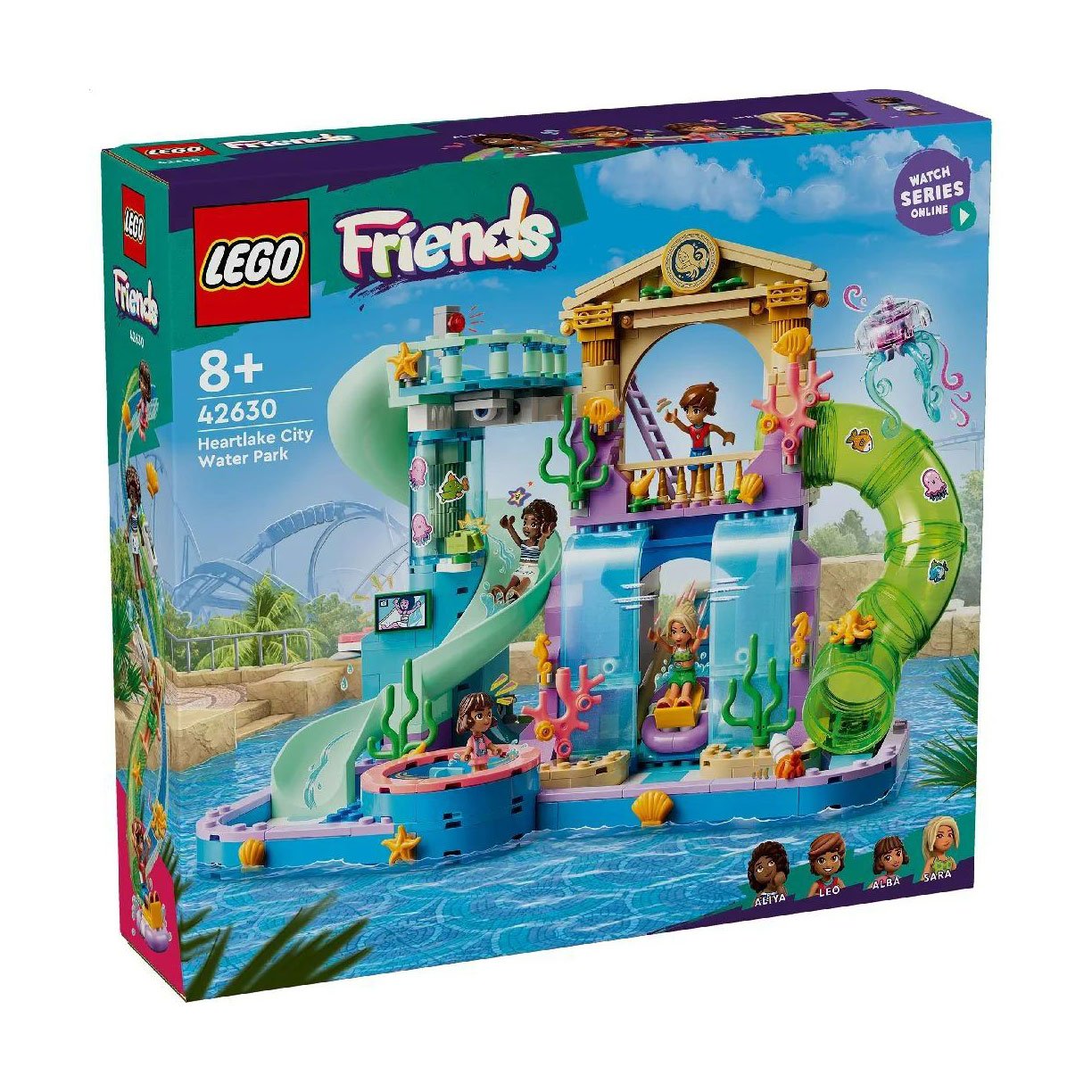 

Конструктор LEGO Friends Аквапарк Хартлейк-Сіті, 814 деталей, від 8 років (42630)