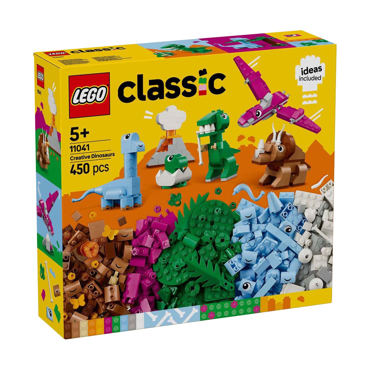 

Конструктор LEGO Classic Творчі динозаври, 450 деталей, від 5 років (11041)