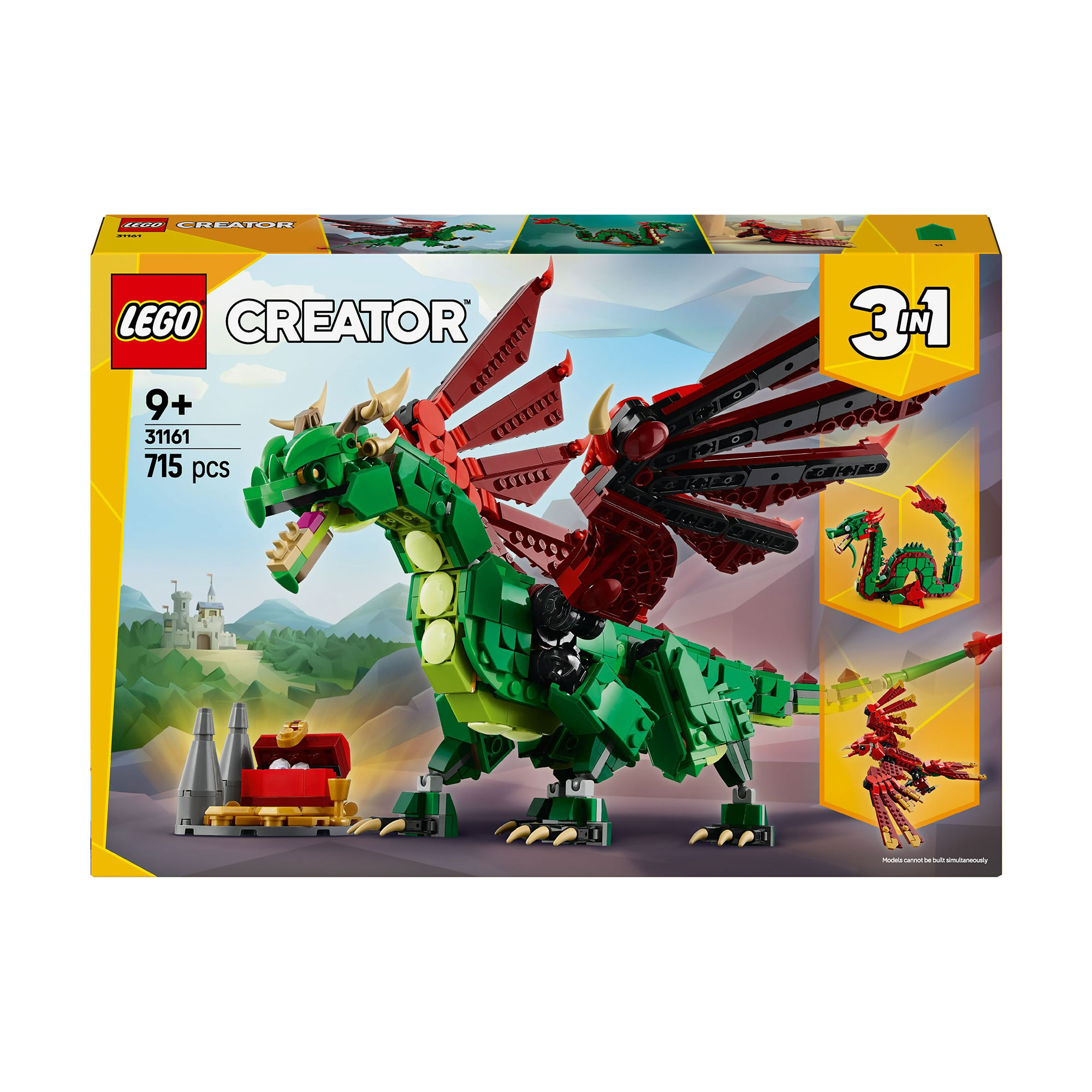 

Конструктор LEGO Creator Середньовічний дракон, 715 деталей, від 9 років (31161)