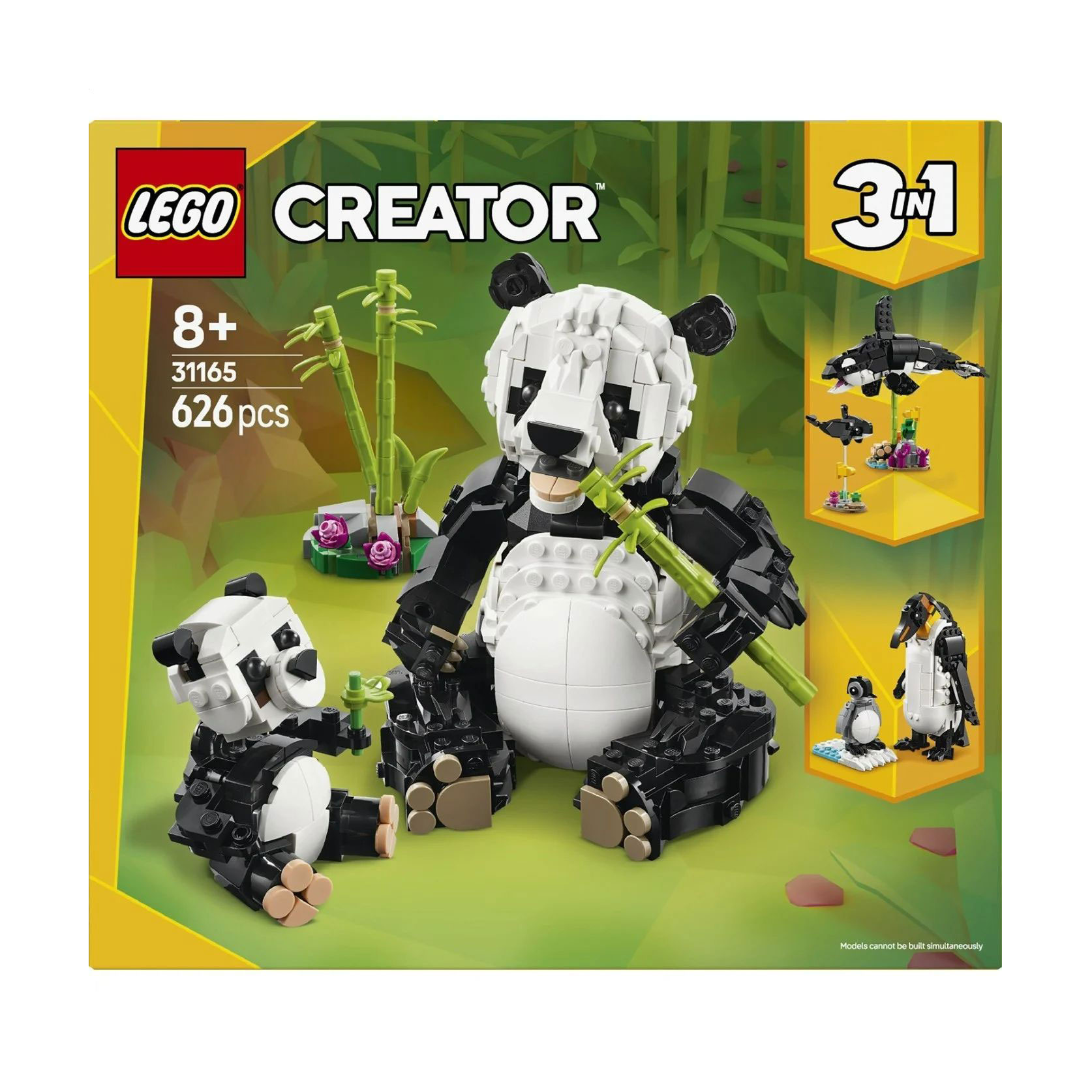 

Конструктор LEGO Creator Дикі тварини: пандові, 626 деталей, від 8 років (31165)